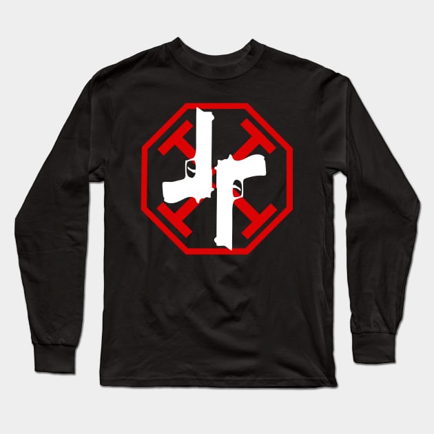 Grammaton Cleric Gun Kata Long Sleeve T-Shirt by Meta Cortex